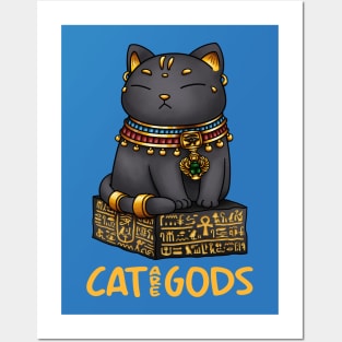 Egyptian Cat God Bastet Cat are Gods Posters and Art